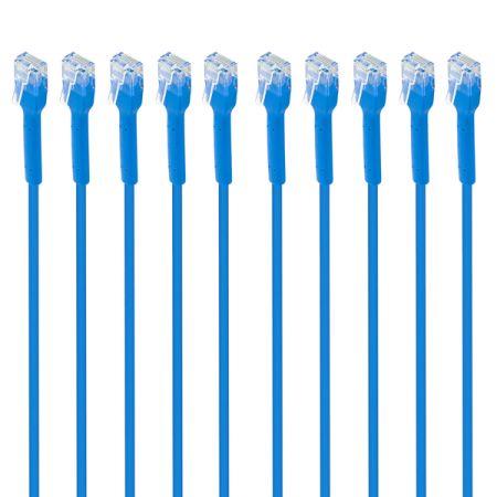 10PK 5FT CT6 FB PCBL BLU